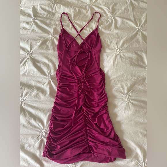 Tiger Mist Ruched Bodycon Dress - Picture 2 of 3